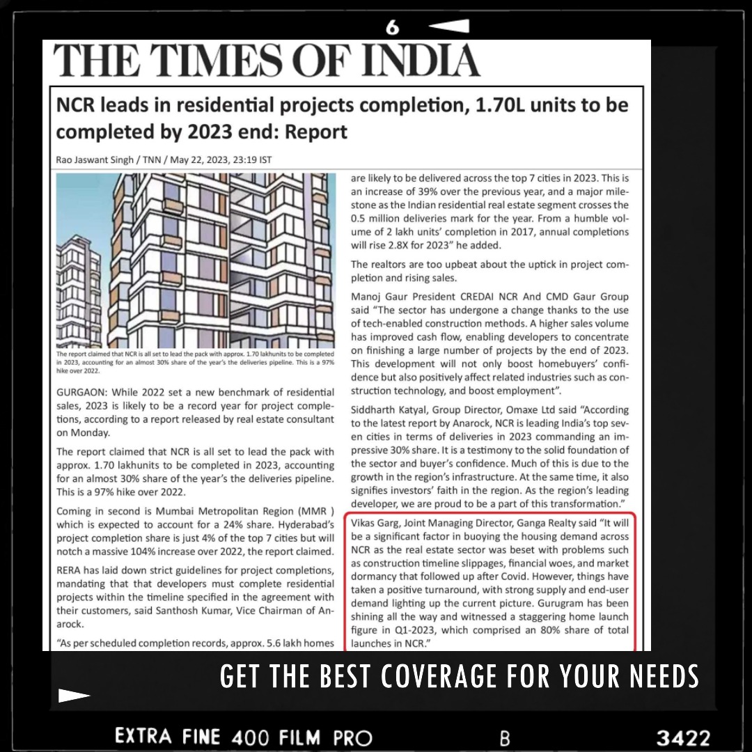 Media Coverages, Topline Publications, Times Of India, Media Reach, Bandwidth